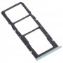 Plateau de carte SIM + plateau de carte SIM + plateau de carte micro SD pour OPPO Realme C11 RMX2185 (Vert)