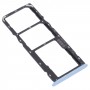 SIM Card Tray + SIM Card Tray + Micro SD Card Tray for OPPO Realme C12 RMX2189 (Blue)