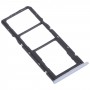 SIM Card Tray + Sim Card Tray + Micro SD ბარათის უჯრა Oppo Realme C12 RMX2189 (ვერცხლისფერი)