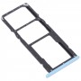 SIM Card Tray + SIM Card Tray + Micro SD Card Tray for OPPO Realme C20 / Realme C20A RMX3063, RMX3061 (Blue)