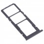 SIM Card Tray + SIM Card Tray + Micro SD Card Tray for OPPO Realme C21 / Realme C21Y RMX3201, RMX3261 (Black)