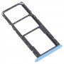 Taca karta SIM + taca karta SIM + Micro SD Tray na oppical Realme C21 / Realme C21Y RMX3201, RMX3261 (niebieski)