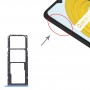 SIM Card Tray + SIM ბარათის უჯრა + მიკრო SD ბარათის უჯრა Oppo Realme C21 / RealMe C21Y RMX3201, RMX3261 (ლურჯი)