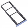 SIM-kortfack + SIM-kortfack + Micro SD-kortfack för Oppo RealMe 7 5G RMX2111 (blå)