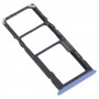 Tarjeta SIM Bandeja + Tarjeta SIM Tray + Micro SD Tarjeta Bandeja para OPPO Realme 7 (Asia) RMX2151, RMX2163 (azul)