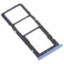 SIM-kortfack + SIM-kortfack + Micro SD-kortfack för Oppo RealMe 7 (Asien) RMX2151, RMX2163 (Blå)