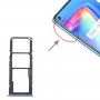 SIM Card Tray + SIM Card Tray + Micro SD Card Tray for OPPO Realme 7 (Asia) RMX2151, RMX2163 (Blue)