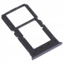 SIM Card Tray + SIM Card Tray / Micro SD Card Tray for OPPO Realme V5 5G (Black)