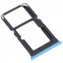 Tarjeta SIM Tray + Tarjeta SIM Tray / Micro SD Tarjeta Bandeja para Oppo Realme V5 5G (Azul)