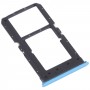 Tarjeta SIM Tray + Tarjeta SIM Tray / Micro SD Tarjeta Bandeja para Oppo Realme V5 5G (Azul)