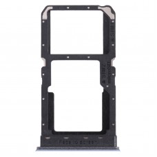 SIM Card Tray + SIM Card Tray / Micro SD Card Tray for OPPO Realme V5 5G (Silver)