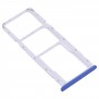 SIM Card Tray + SIM Card Tray + Micro SD Card Tray for OPPO Realme 5i RMX2030, RMX2032(Blue)
