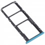 SIM Card Tray + SIM Card Tray + Micro SD Card Tray for OPPO Realme C3 RMX2027, RMX2020, RMX2021 (Blue)