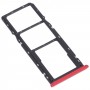 SIM Card Tray + SIM Card Tray + Micro SD Card Tray for OPPO Realme C3 RMX2027, RMX2020, RMX2021 (Red)