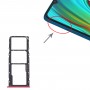 SIM Card Tray + Sim Card Tray + Micro SD ბარათის Tray for Oppo Realme C3 RMX2027, RMX2020, RMX2021 (წითელი)