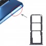 SIM卡托盘+ SIM卡托盘+ Micro SD卡托盘用于OPPO Realme V13 5G（蓝色）