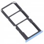 SIM-kortfack + SIM-kortfack + Micro SD-kortfack för Oppo Realme V13 5G (silver)