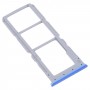 Vassoio della scheda SIM + vassoio della scheda SIM + vassoio della scheda micro SD per OPPO A54 CPH2239 (blu)