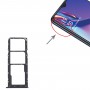 SIM Card Tray + SIM Card Tray + Micro SD Card Tray for OPPO A12 CPH2083, CPH2077 (Black)