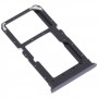 SIM Card Tray + SIM Card Tray / Micro SD Card Tray for OPPO K7X / Realme V5 / Realme Q2 PERM00(Black)