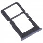 SIM Card Tray + SIM Card Tray / Micro SD Card Tray for OPPO K7X / Realme V5 / Realme Q2 PERM00(Black)