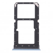Vassoio della scheda SIM + vassoio della scheda SIM / vassoio di scheda micro SD per OPPO K7X / RealMe V5 / Realme Q2 Perm00 (blu)