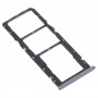 SIM Card Tray + SIM Card Tray + Micro SD Card Tray for OPPO Realme 6 (Black)