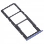 Vassoio della scheda SIM + vassoio della scheda SIM + vassoio della scheda micro SD per OPPO Realme Narzo 20 (blu)