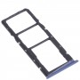 Vassoio della scheda SIM + vassoio della scheda SIM + vassoio della scheda micro SD per OPPO Realme C15 RMX2180 (blu)