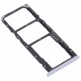 SIM Card Tray + SIM Card Tray + Micro SD Card Tray for OPPO Realme C15 RMX2180 (Silver)