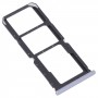 SIM Card Tray + SIM Card Tray + Micro SD Card Tray for OPPO A55 PEMM00, PEMM20, PEMT00, PEMT20 (Black)