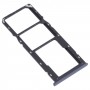 SIM Card Tray + SIM Card Tray + Micro SD Card Tray for OPPO A15 CPH2185 (Black)