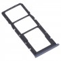 Tarjeta SIM Tray + Tarjeta SIM Tray + Micro SD Tarjeta Bandeja para OPPO A15 CPH2185 (Negro)