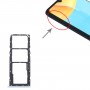 Vassoio della scheda SIM + vassoio della scheda SIM + vassoio della scheda micro SD per OPPO A15 CPH2185 (blu)