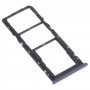Vassoio della scheda SIM + vassoio della scheda SIM + vassoio della scheda micro SD per OPPO A35 CPH2179 (nero)