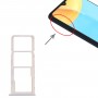 Vassoio della scheda SIM + vassoio della scheda SIM + vassoio della scheda micro SD per OPPO A35 CPH2179 (bianco)