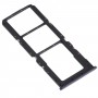 Tarjeta SIM Tray + Tarjeta SIM Tray + Micro SD Tarjeta Bandeja para OPPO A74 5G CPH2197 CPH2263 (Negro)
