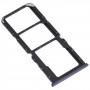 Vassoio della scheda SIM + vassoio della scheda SIM + vassoio della scheda micro SD per OPPO A74 4G CPH2219 (nero)