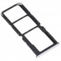 SIM-kortfack + SIM-kortfack + Micro SD-kortfack för Oppo A74 4G CPH2219 (silver)