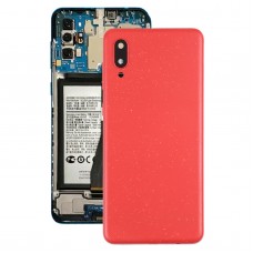 Copertura posteriore della batteria con coperchio dell'obiettivo della fotocamera per Samsung Galaxy A02 (rosso)
