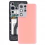 Akkumulátor hátlap a kamera lencse fedéllel a Samsung Galaxy S21 ultra 5g (rózsaszín) számára