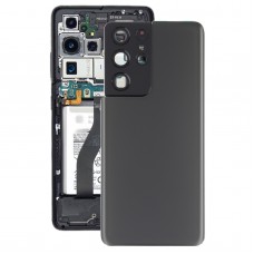 סוללה כיסוי אחורי עם מצלמה עדשה כיסוי עבור Samsung Galaxy S21 Ultra 5G (אפור)