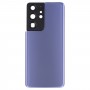 电池背面盖板带相机镜头盖，用于三星Galaxy S21 Ultra 5G（紫色）