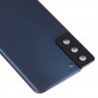 Батерия Задна покривка с капак на обектива на камерата за Samsung Galaxy S21 + 5G (син)