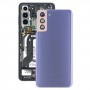 电池背面盖板带相机镜头盖，用于三星Galaxy S21 + 5G（紫色）