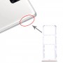 Vassoio della scheda SIM + vassoio della scheda SIM + vassoio della scheda micro SD per Samsung Galaxy M51 SM-M515 (argento)