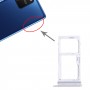 SIM ბარათის უჯრა + SIM ბარათის უჯრა / მიკრო SD ბარათის უჯრა Samsung Galaxy S10 Lite SM-G770 (ვერცხლისფერი)