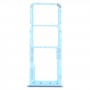Vassoio della scheda SIM + vassoio della scheda SIM + vassoio della scheda micro SD per Samsung Galaxy A32 SM-A325 (blu)