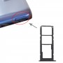 Vassoio della scheda SIM + vassoio della scheda della scheda SIM + vassoio della scheda micro SD per Samsung Galaxy A02S SM-A025 (nero)