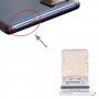 Тава за SIM карта + микро SD карта за Samsung Galaxy S20 FE 5G SM-G781B (сребро)